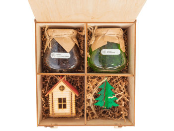 Подарочный набор «Decoration Deluxe» 2.0 с двумя видами варенья, натуральный