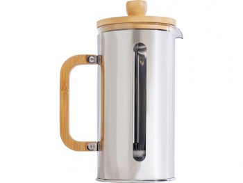 Френч-пресс в стальном корпусе и ручкой из бамбука «Coffee break», 1000 мл (Р)
