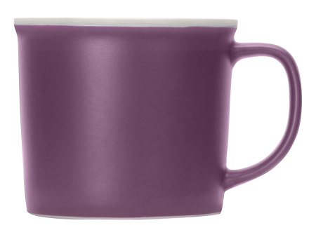Матовая кружка Nancy 360 мл цветная снаружи, белая внутри, фиолетовый