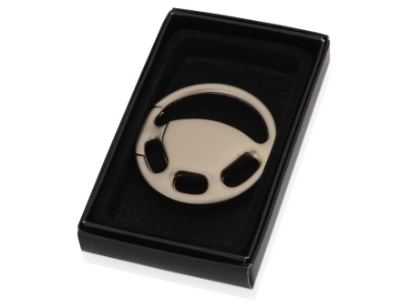 Брелок "Руль", серебристый