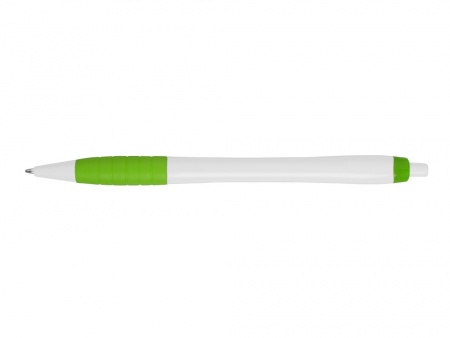 Ручка шариковая "Santa Monica", белый/зеленый, черные чернила