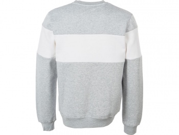 Свитшот блокинг «Edinburgh», серый меланж/белый, мужской