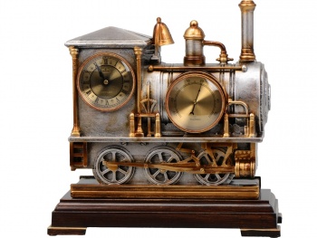 Погодная станция «Паровоз», бронза с чернением