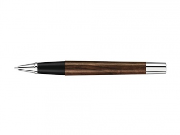 Ручка роллер "TITAN WOOD R", синий, 0.7 мм, коричневый/серебряный