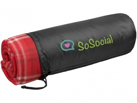 Клетчатый плед Scot, красный