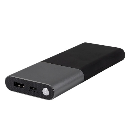 Универсальный аккумулятор "Black gun" (10000mAh),черный с серым,6,2х14,5х1,7см,пластик,метал, шт