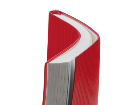 Набор блокнот в гибкой обложке А5 и металлическая шариковая ручка "Nabokov", красный