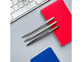 Ручка шариковая автоматическая BrunoVisconti® "PALERMO" цвет корпуса вороненая сталь, 0.7 мм