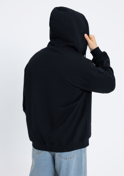 Толстовка ОNE SIZE, с капюшоном на молнии футер без начёса 350, 72, Чёрный,  (20)  (ONE SIZE/ONE SIZE) Толстовка ОNE SIZE, с капюшоном на молнии футер без начёса 350, 72, Чёрный,  (20)  (ONE SIZE/ONE SIZE)