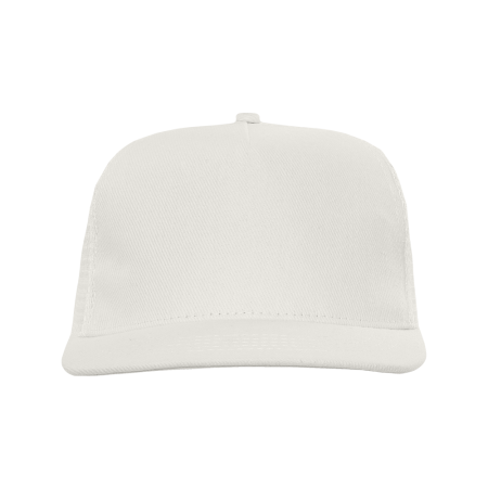 Бейсболка прямой козырёк STAN 5 клиньев хлопок 330, 09, Молочный,  (11)  (56-58)