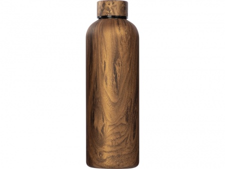 Вакуумный термос «Britewood S2», 500 мл, бамбуковая крышка, крафтовый тубус