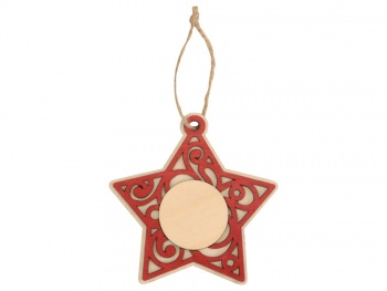 Подвеска деревянная «Звезда»