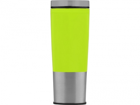 Кружка с термоизоляцией «Пиренеи», зеленое яблоко/серебристый