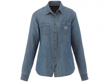 Рубашка Sloan с длинными рукавами женская, джинс