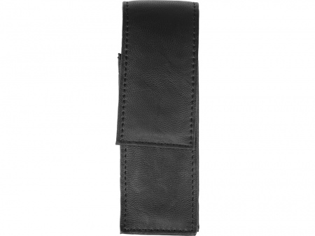 Подарочный винный набор из штопора и кожаного чехла для штопора ClickCut Set, серебристый