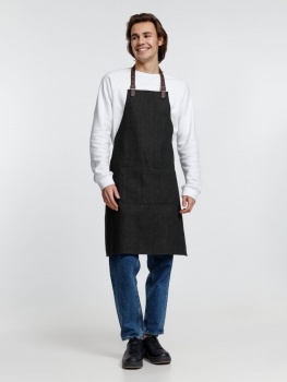 Фартук Denim Team, черный джинс Фартук Denim Team, черный джинс