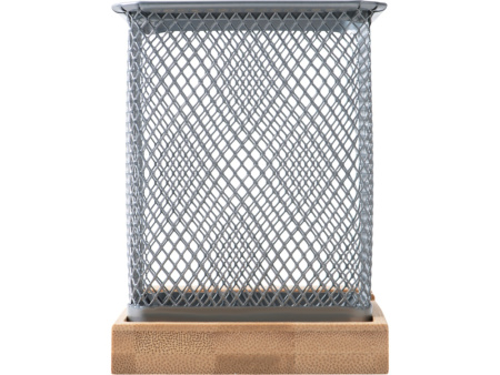 Подставка для ручек и телефона "Fika", натуральный/серый