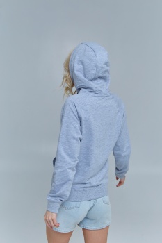 Толстовка женская STAN с капюшоном на молнии футер без начёса, 260, 61W, Черный,  (173)  (46/M)