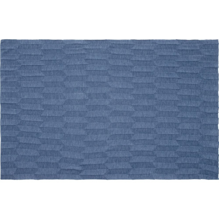 Плед Rombus, синий меланж (джинс)