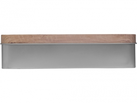 Подарочный винный набор из штопора и кожаного чехла для штопора ClickCut Set, серебристый