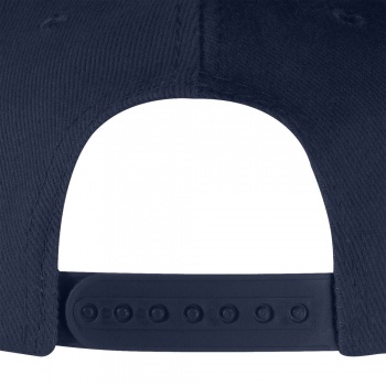 Бейсболка Snapback с прямым козырьком, темно-синяя Бейсболка Snapback с прямым козырьком, темно-синяя