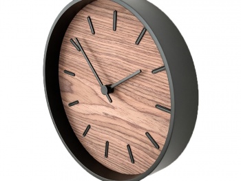 Часы настенные "Tiger" S, черный, орех