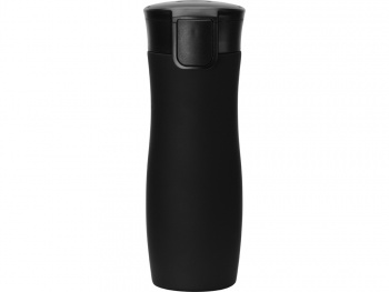 Вакуумная термокружка с кнопкой Streamline, Waterline, soft-touch, черный