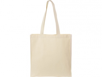 Сумка Donny их хлопка с донной складкой и парусиновыми ручками, натуральный (Р)