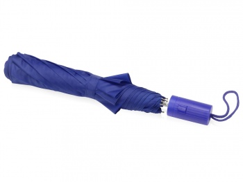 Зонт складной "Tulsa", полуавтоматический, 2 сложения, с чехлом, синий