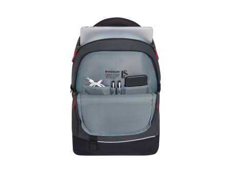 Рюкзак WENGER NEXT Tyon 16", антрацит/черный, переработанный ПЭТ/Полиэстер, 32х18х48 см, 23 л.