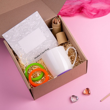 Набор подарочный IMPRESSIONISTA: альбом, набор цветных карандашей, кружка, коробка, стружка