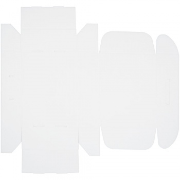 Коробка самосборная Light Case, белая, с черной ручкой