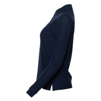 Рубашка поло женская STAN длинный рукав хлопок/полиэстер 185, 04SW, Т-синий (46) (48/L)