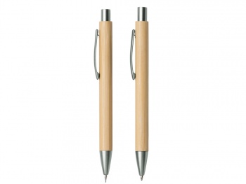 Набор ручка и механический карандаш "Tender bamboo", натуральный