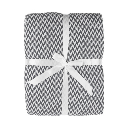 Плед "Village", серый, акрил 100%, 220 гр/м2, 130*150 см