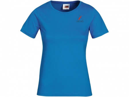 Футболка "Heavy Super Club" женская, небесно-голубой