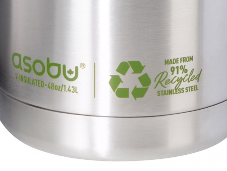 Вакуумный термос «Canyon Jug» из переработанной стали, серебристый, 1430 мл