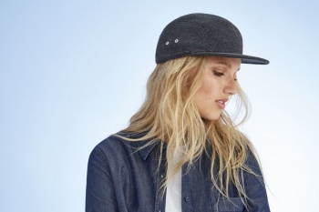 Бейсболка Baldwin, черный меланж