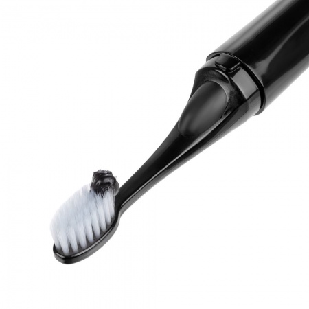 Зубная щетка с пастой Push & Brush, черная