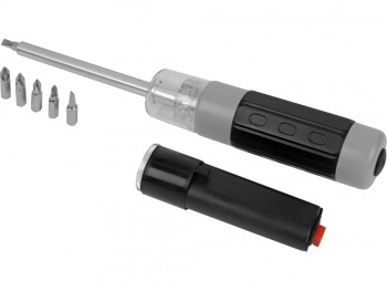 Мультифункциональный инструмент с фонариком, серый