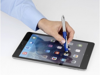 Ручка-стилус шариковая "Xenon", ярко-синий, синие чернила