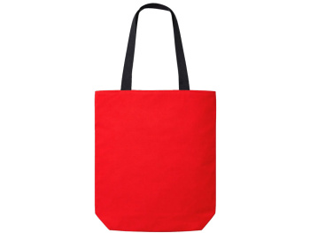 Сумка на молнии Zipper  Neo из хлопка 280 г c карманом на молнии спереди, красный