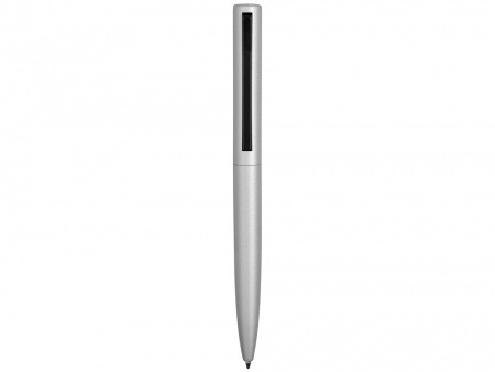 Ручка металлическая шариковая «Bevel», серебристый/черный