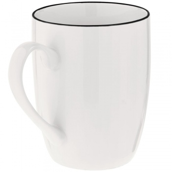 Кружка Simmy, белая с черным