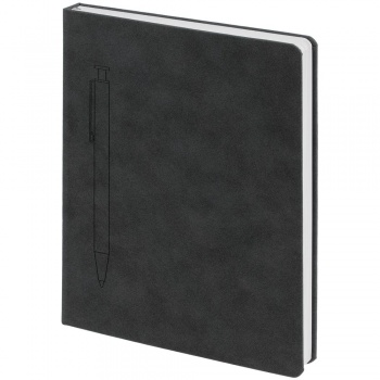 Набор Magnet с ежедневником, серый с розовым