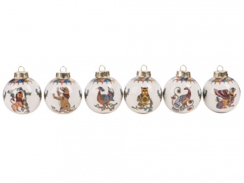 Набор новогодних шаров «Русские сказки», 6 шт