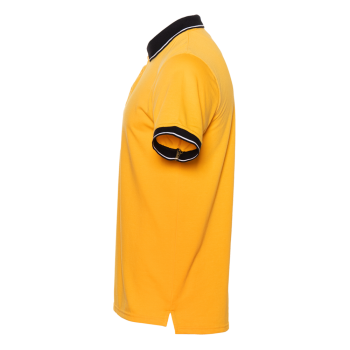 Рубашка поло мужская STAN с контрастными деталями хлопок/полиэстер 185, 04С, Жёлтый,  (12/1)  (52/XL)