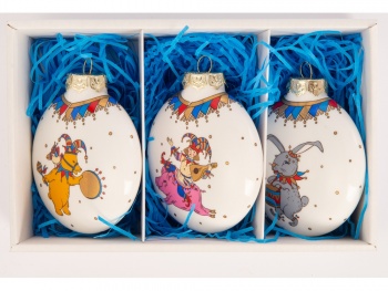 Набор новогодних шаров, 3 шт.