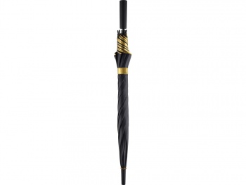 Зонт-трость 1159 Double face полуавтомат, черный/золотистый