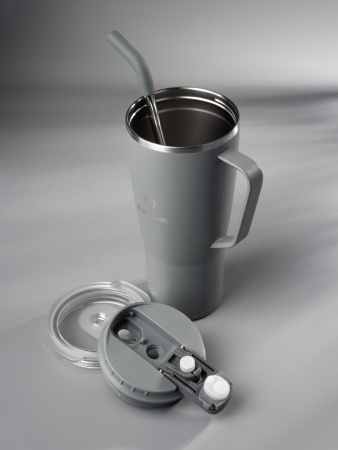 Термостакан Kasumigaoka, серый